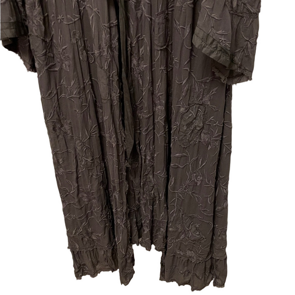 Women’s Magnolia Pearl Boho Embroidered/Appliqué Midi Kimono O/S - Picture 2 of 11